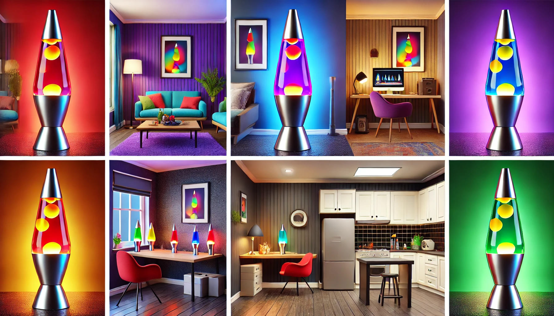 A Lava Lamp Perfeita para Cada Cômodo da Sua Casa